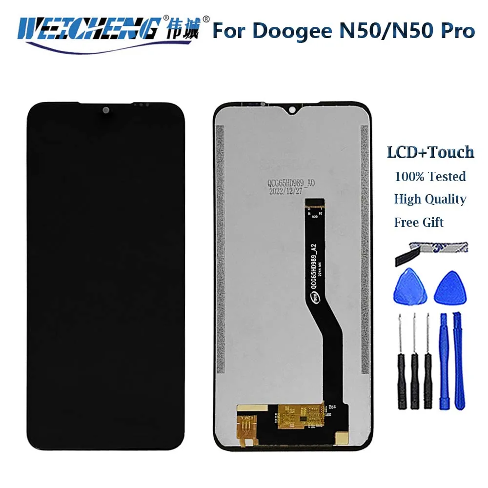 Original para doogee n40 pro n20 pro display lcd + tela de toque digitador assembléia para doogee n50 n55 n55 plus n55 pro tela lcd