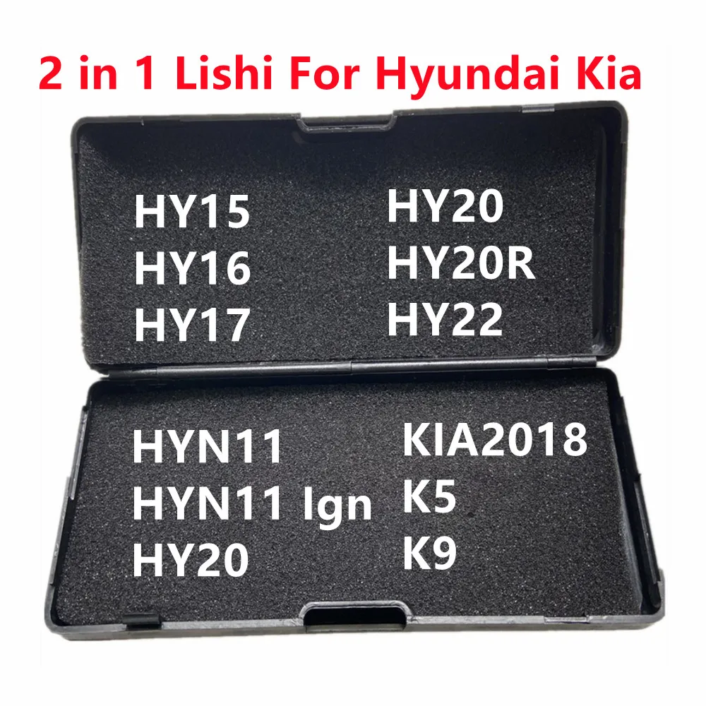 

2 in 1 Lishi Tool HY15 HY16 HY17 HY20 HY20R HY22 HYN7R HYN11 HY30 K5 K9 Kia2018 for Hyundai Kia locksmith tool