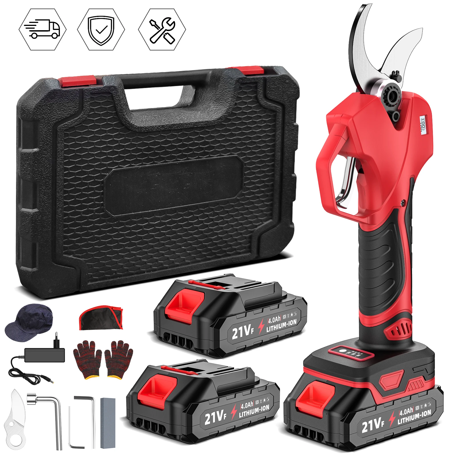 Makita – sécateur électrique sans fil, 1000W, 50mm, sans balais, outil de coupe de Branches d'arbres fruitiers de jardin, batterie 18V