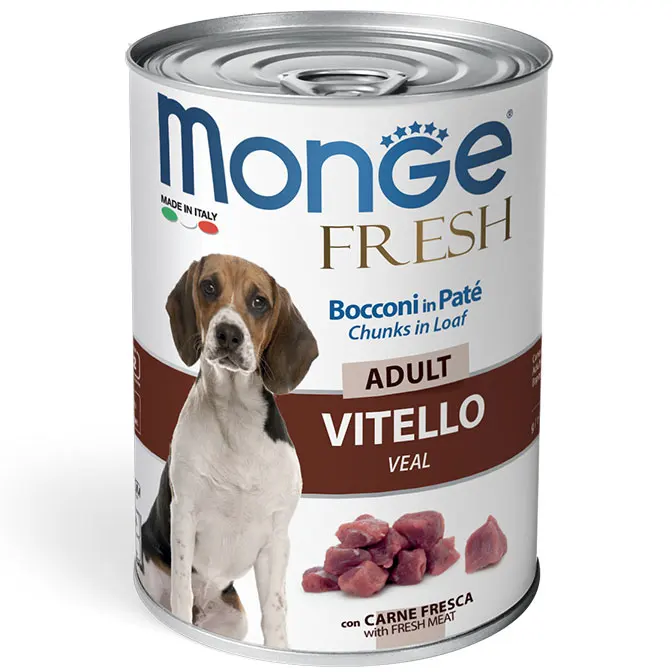 Monge Fresh Cane Patè 400Gr Vitello