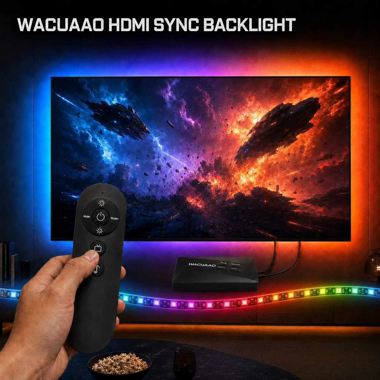 box-sincronizzazione-hdmi-4k-striscia-led-rgbic-per-retroilluminazione-tv-compatibile-con-tv-da-40-85-pollici-ps5-fire-stick-apple-tv-tv-box