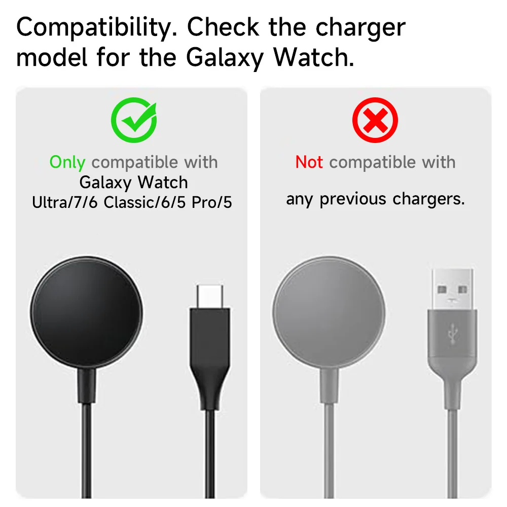Silicone Charger Dock Holder For Samsung Galaxy Watch 7/6/6 Classic Charging Stand for Samsung Galaxy Watch 5/5Pro Watch Base