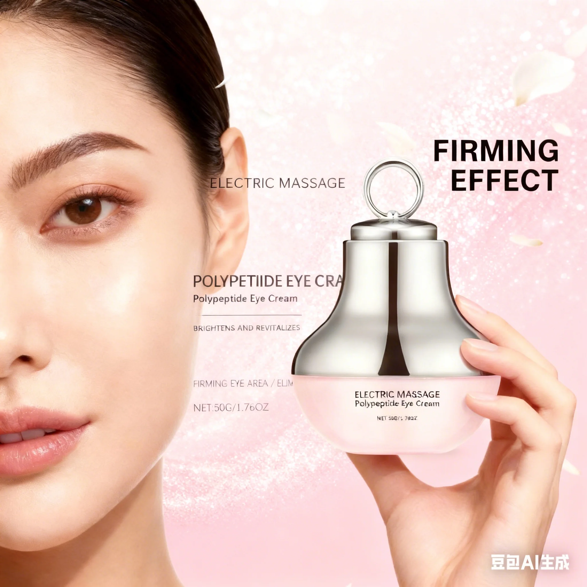 

Electric Massage Polypeptide Eye Cream Firming Brightens Revitalizes Fifting Eye Area Anti-Aging Dark Circles Massager Cream 50g