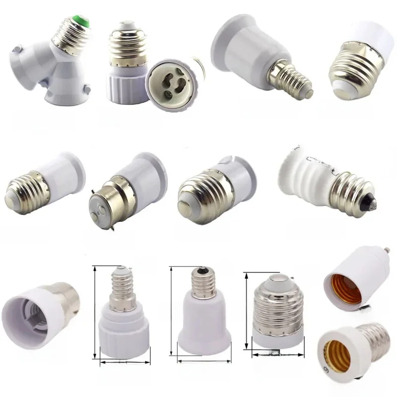 E27 e14 e12 à E27 E14 GU10 B22 e17 e12 Base de lampe LED ampoule de maïs support de lumière convertisseur prise adaptateur secteur Conversion K5
