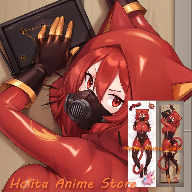 

Dakimakura Pyro Fempyro TF2 Anime Double sided Print Life-size Body Pillow Cover Gift