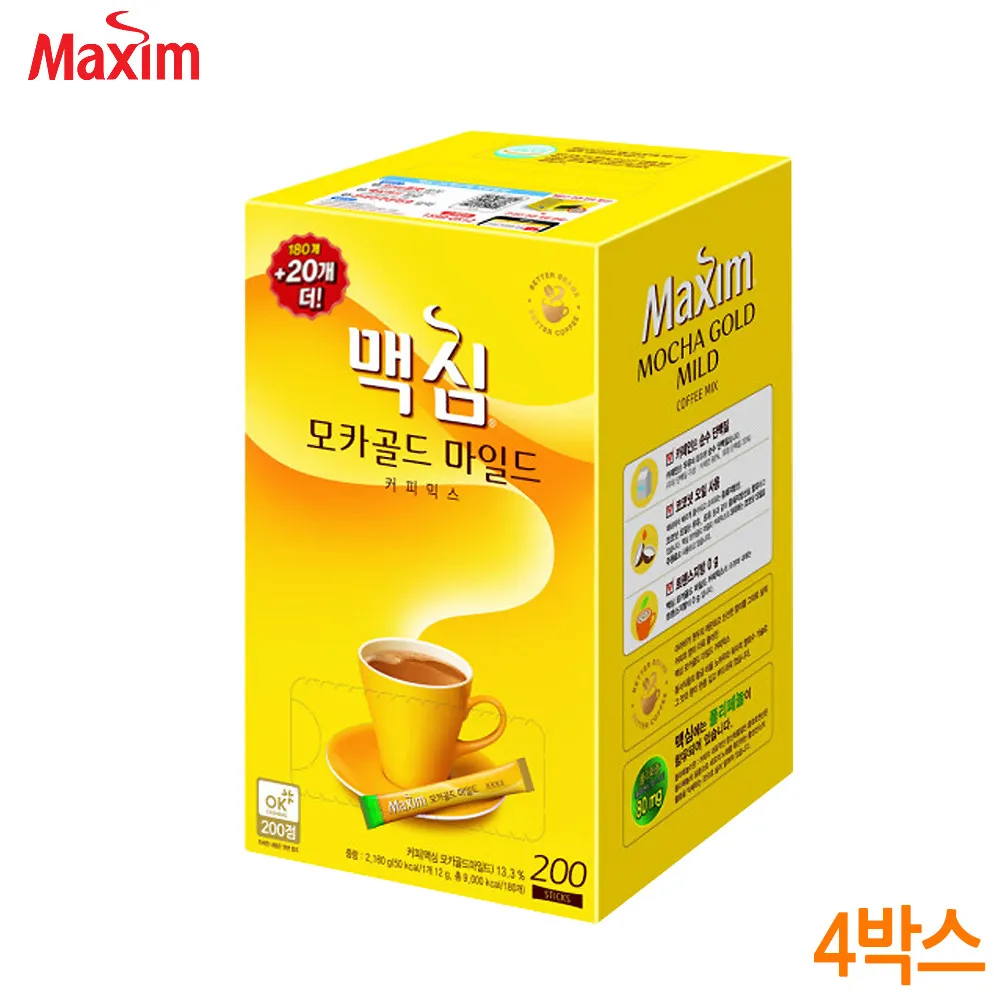 Maxim Moka Gold (180T + 20T) 4 pieces