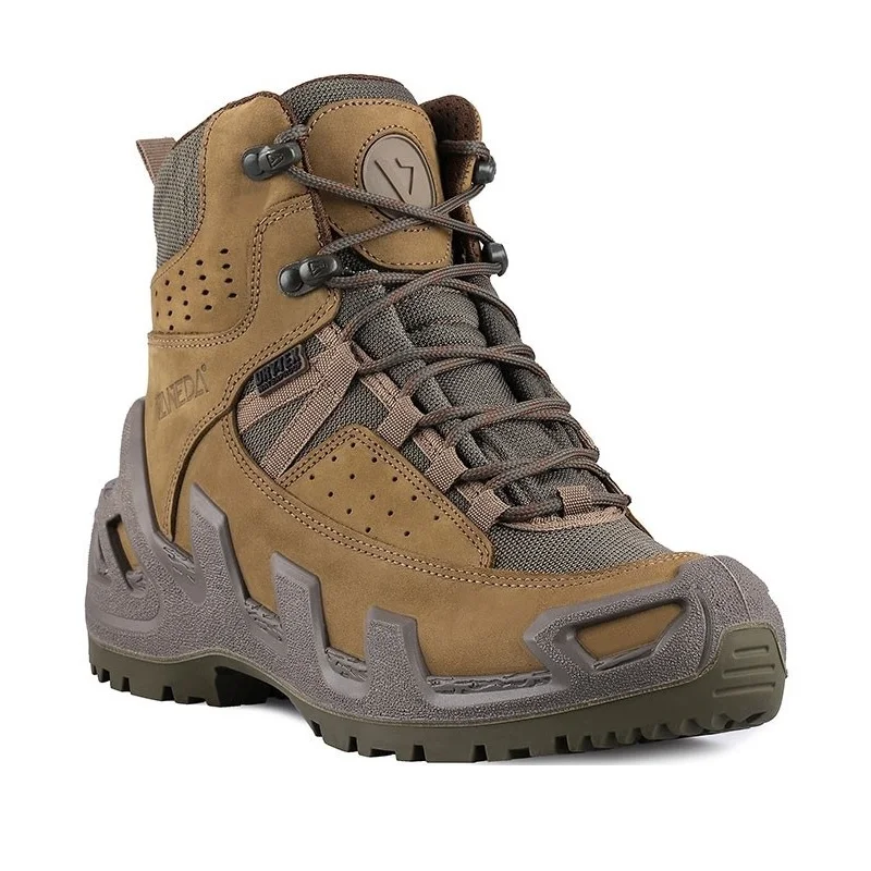 

Vaneda 1192 Pro Khaki Tactical Boots Waterproof Breathable Nubuck Outdoor Men Women Hiking Shoes Hunting Drytex Light weight