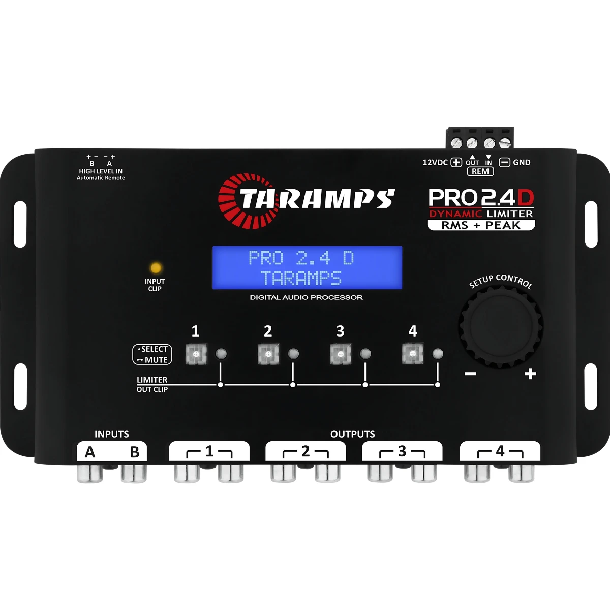 Crossover Taramps Pro 2.4d Processor Audio Dynamic Limiter