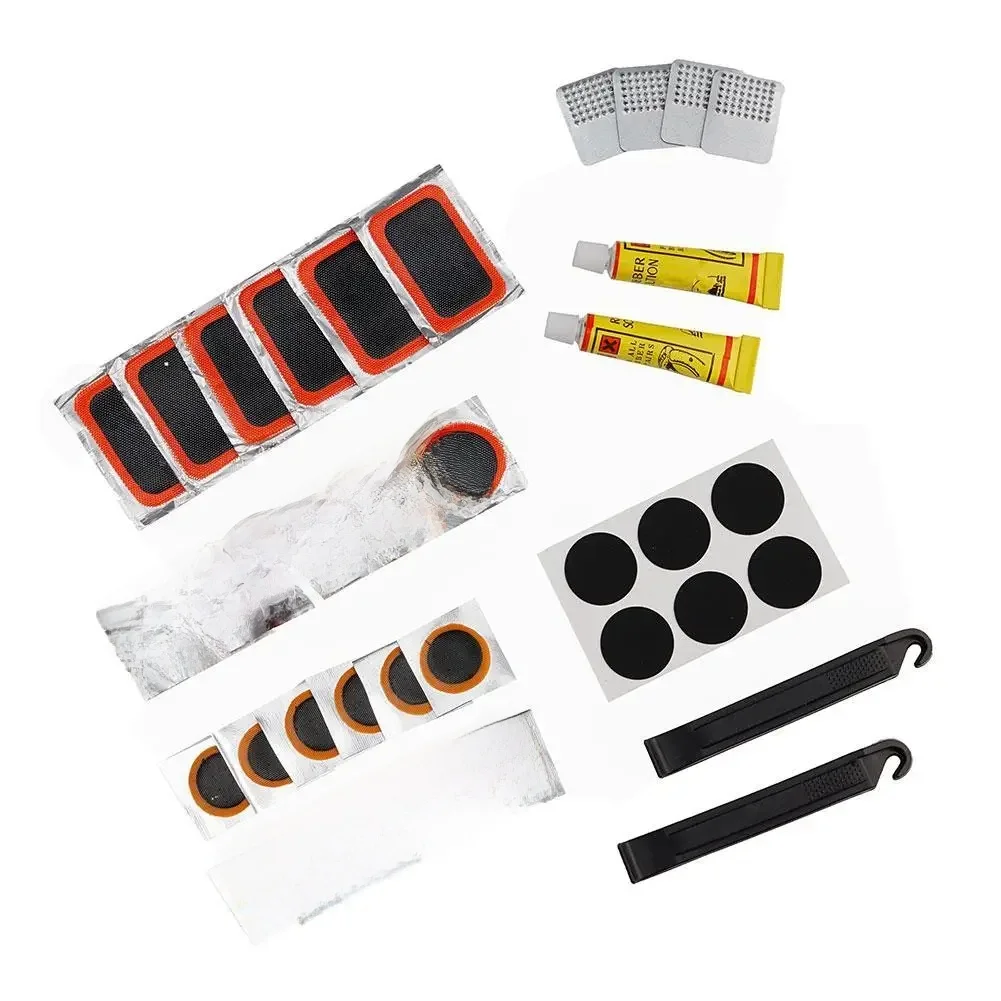 AliExpress Bike Tire Repair Kit Bycicle Inner Tube Puncture Patch Kits with Vulcanizing Patches Mountain Bicycle Repair Tools