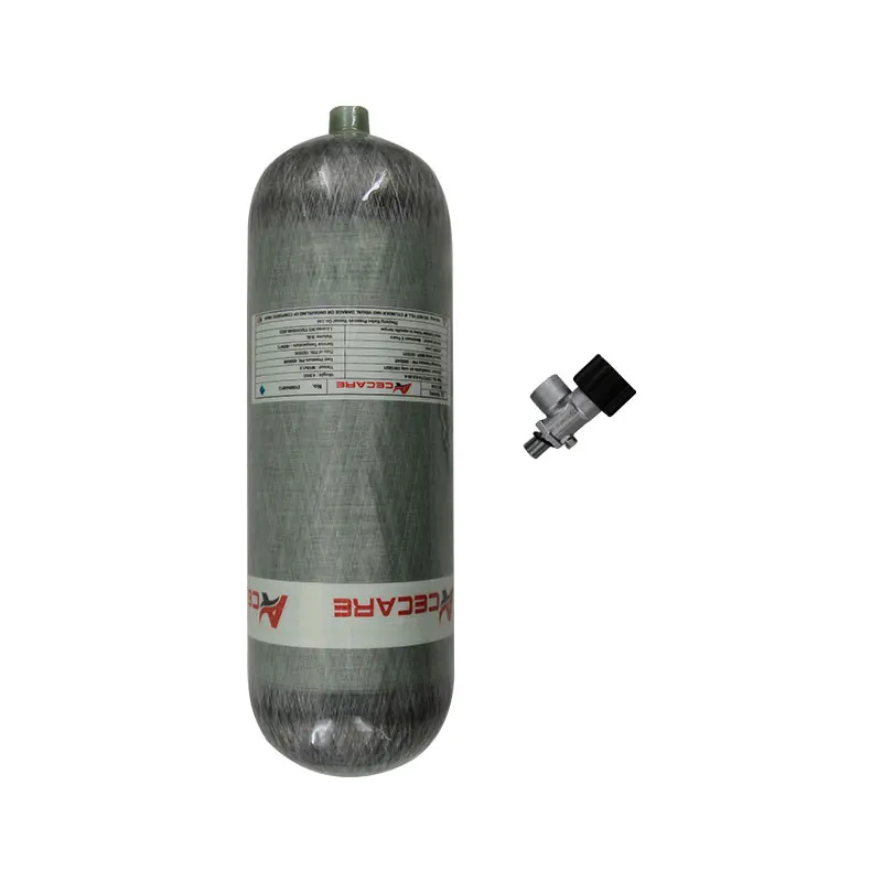 ACECARE-tanque de aire de alta presión, 9L, CE 4500Psi 300Bar 30Mpa para buceo