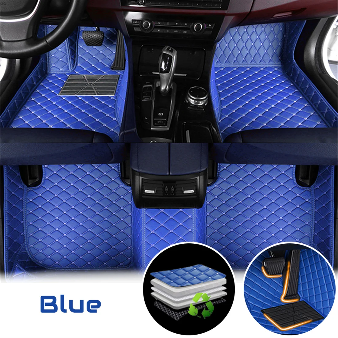 

Car Floor Mats For BMW X7 G07 2019–2025 Auto Interior Accessories Leather Carpets Rugs Foot Pads