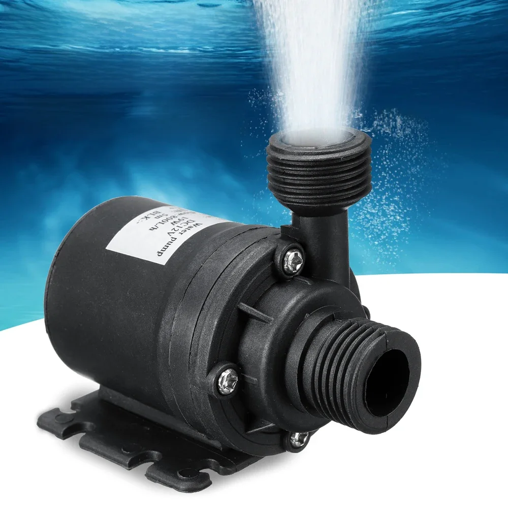 Bomba de água ultra silenciosa, mini motor sem escova dc12v/24v, submersível, adaptador de bomba de