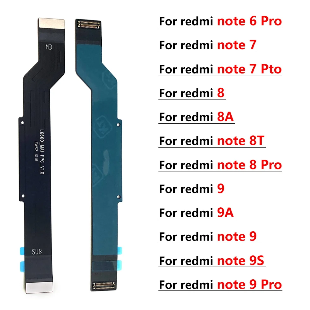 

New Main Board Motherboard Connector Board Flex Cable For Redmi 8 8A 9 9A Note 7 8 8T 9 Pro 9S