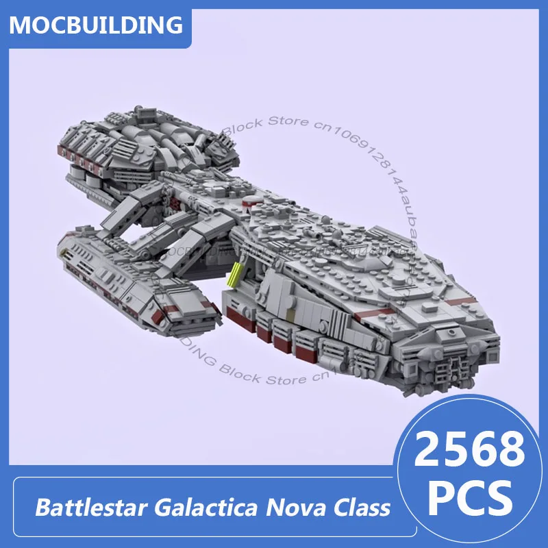 Battlestar Galactica Nova Class Model MOC Building Blocks Space Assemble Bricks Collection Display Creative Toys Gifts 2568PCS