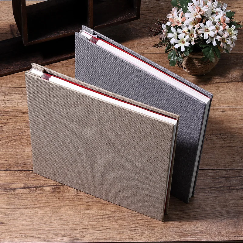 Linen Self-adhesive Laminating DIY Photo Album Self-adhesive 16 inches Adhesive Photo Album Adhesive commemorative album