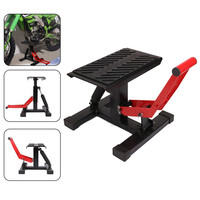 Steel Motorcycle Jack Lift Stand 450kg Dirt Bike Lift Stand Hydraulic Lift Operation Adjustable Height Hoist Table Maintenance