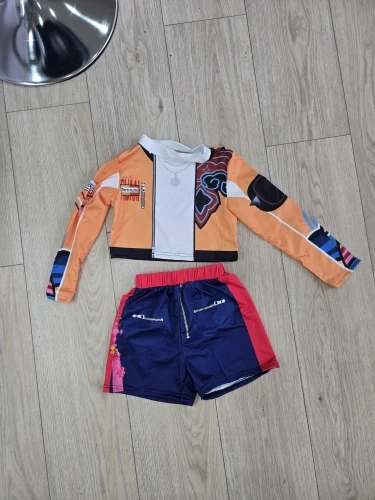 Girl clothing Sets Children Cartoon Cosplay Suits Kids K-Pop Stage Performance 2Pcs Girls Movie Role-playing Costume Outfits photo review