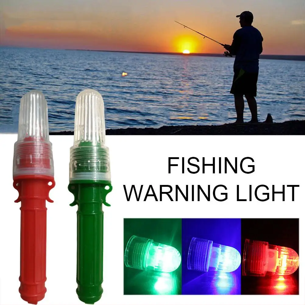 1Pcs Fishing Light Double Single Color Beacon Lamp Indicator Signal Light Lure Accessory Buoy Underwater Fish Lamp Fishing U4D7