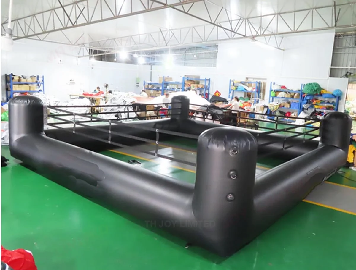 Niestandardowy, nadmuchiwany ring bokserski z PVC do użytku zewnętrznego, interaktywna arena do gier, nadmuchiwany ring zapaśniczy, gry w turnieje pojedynkowe dla dorosłych i dzieci.