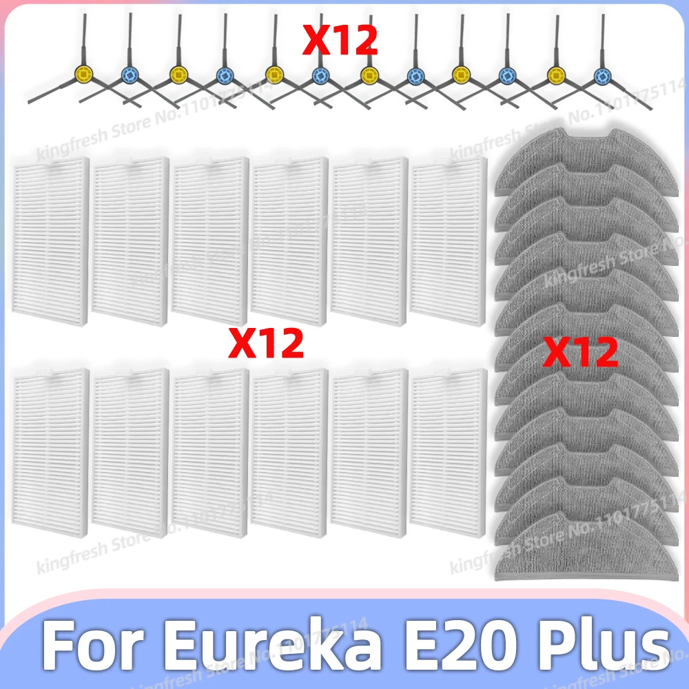 

Fit For Eureka E20 Plus Vacuum Replacement Parts Side Brush Hepa Filter Mop Cloth Accessories