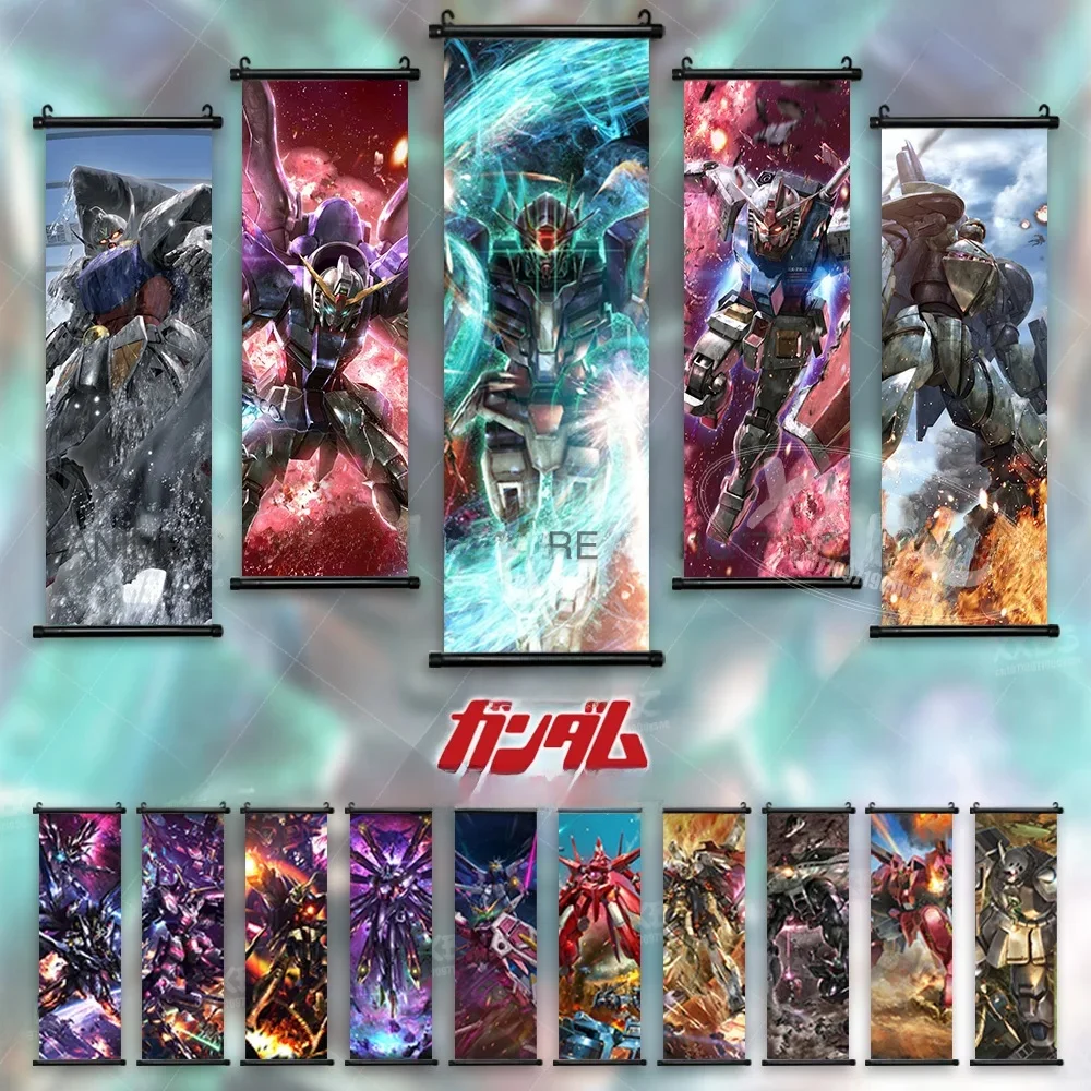 Gundam Poster Scroll Wall Freedom Decor, Home Destiny Picture, Art Pulse, Anime Painting, Justice Wallpaper, Mobile imbibé, ZAKU