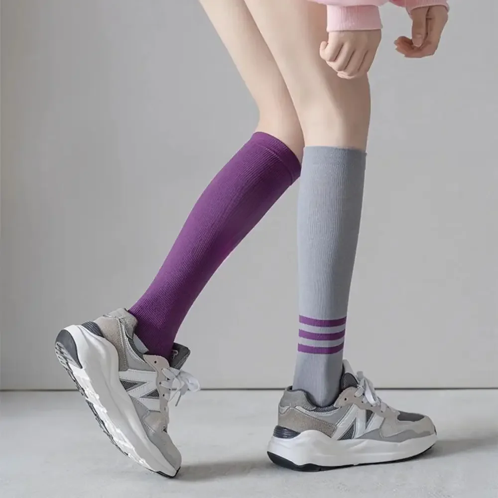 AliExpress NONE 1 Pair Women High Quality Professional Sports Sock Anti-Slip Compression Socks Colorful Breathable Outdoor Racing Cycling Socks