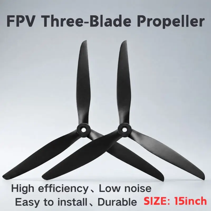 15 Inch FPV Propeller 3 Blade Carbon Fiber Props CW CCW 6mm Hole for Industrial Heavy Payload FPV Drone X8 Cinelifter 4014 Motor