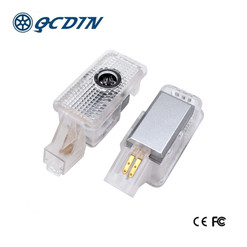 QCDIN 2pcs LED Logo Projector Lamp Door Logo Courtesy Lights for Acura RDX Ultra Bright Error Free Easy Installation