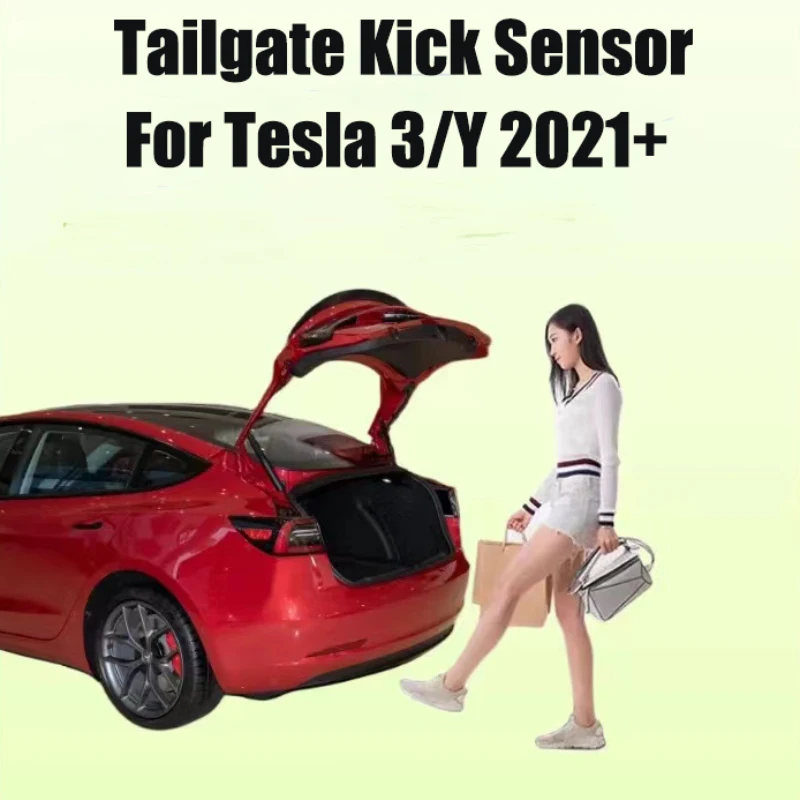 For Tesla Model 3/Y 2021-2024 Foot Kick Sensor Auto Open Tailgate Electric Trunk Induction Controller Rear Door Automatic Close