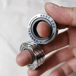 Mechanic Ring Paragraph EDC Fidget Spinner Stainless Steel Fingertip Gyro Ratchet Metal Fidget Slider Adult Office Desk Toys