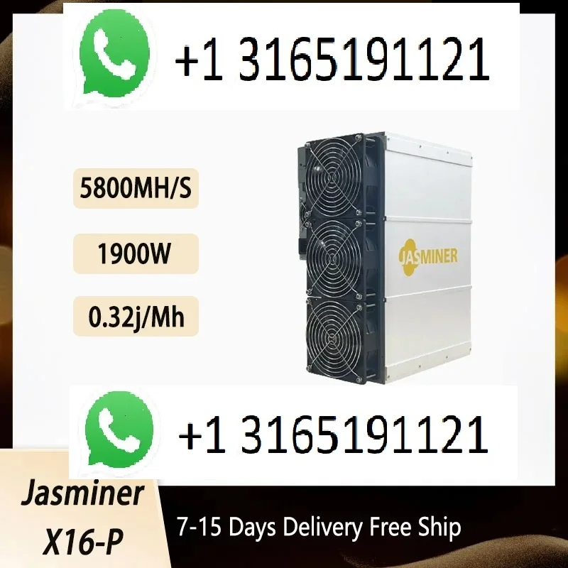 

S. BUY 2 GET 1 FREE SEALED IN BOX NEW JASMINER X16-P - 5800 MH/s