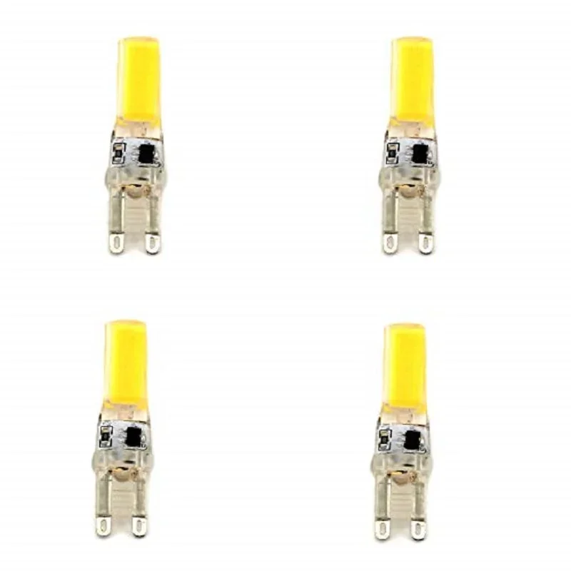 Lámpara bombilla led g9 led cob 220v 6500 k luz fría 5 w, equivalentes a 25w halógena (4-unidades)