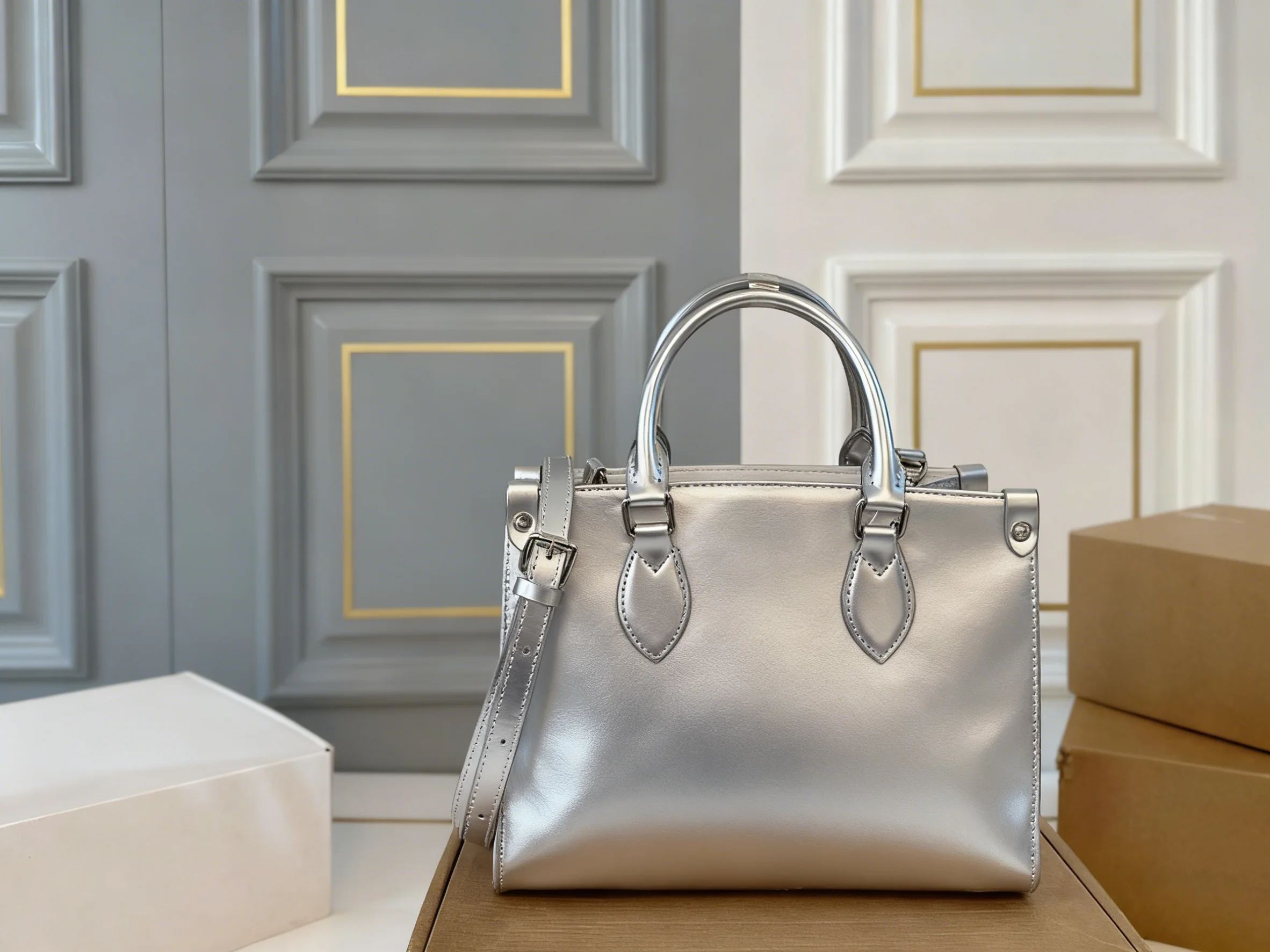 

2025 New SIZE: 25x19 CM Fashionable Versatile bags leather cherry Portable can be carried on the shoulder no boxes