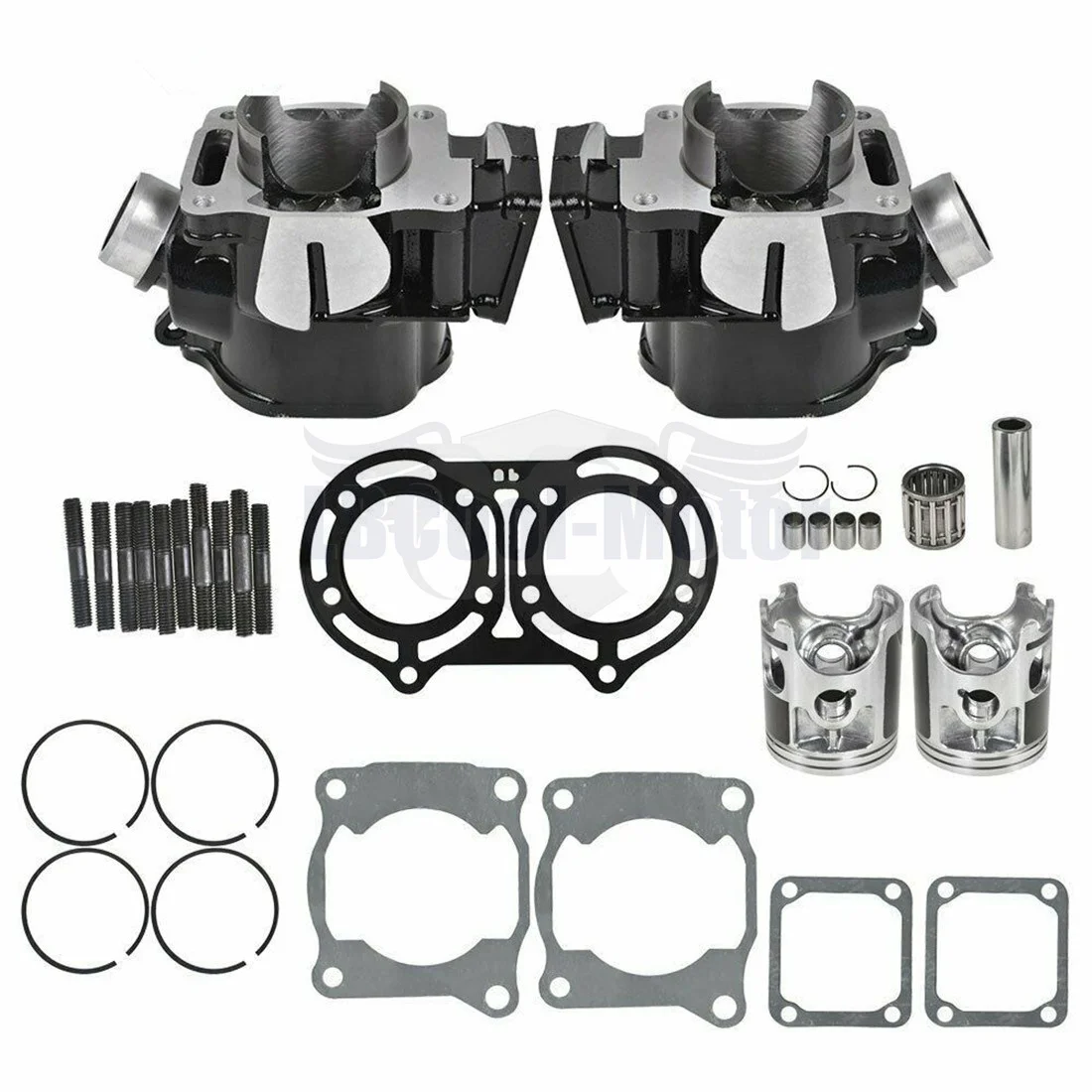 Cylinder Head Piston Rings Gasket Top End Rebuild Kit For YAMAHA BANSHEE 350 1987-2006 88 89 90 91 92 93 94 95 96 97 98 99 00 01