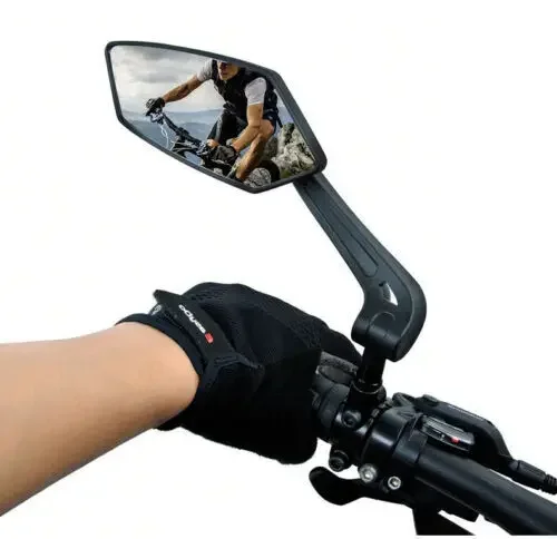 AliExpress None Bicycle Handlebar Mirrors Adjustable Wide Angle Rear View Mirror and 360 Rotatable Safety Glass Design Cycling Accessories