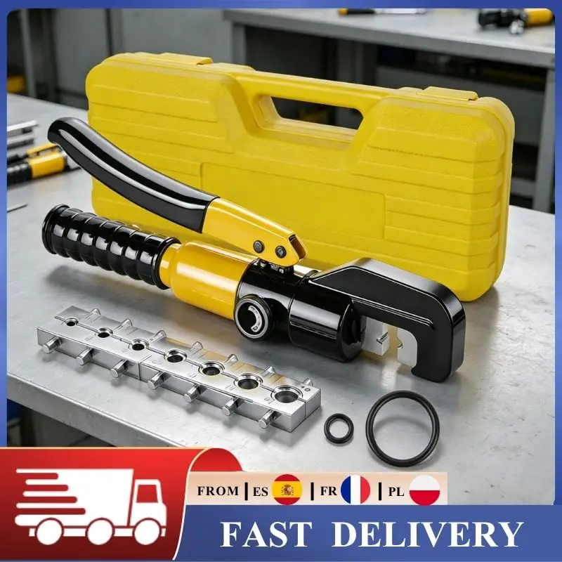 Pince à sertir hydraulique YQK-70 de 8 tonnes, 4-70 mm², avec 8 matrices, outil d'électricien de qualité industrielle pour bornes en cuivre et aluminium, maintenance électrique