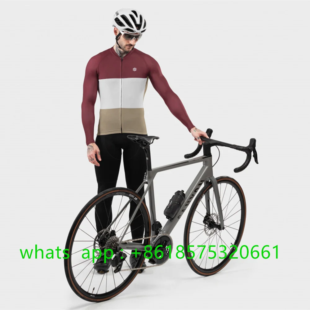 2023 Spring Autumn Mens Long Sleeve Cycling Jerseys Bike Clothing Shirts MTB Quick Dry Bicycle Thin Jacket Ropa Ciclismo Hombre