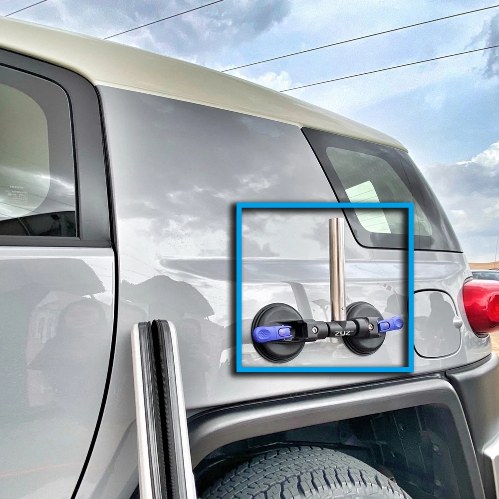 SXMA JL1327 Suction Cup Flagpole Bracket Multifunctional Car Flag Mounting Kit Flag Pole Display Rack Universal