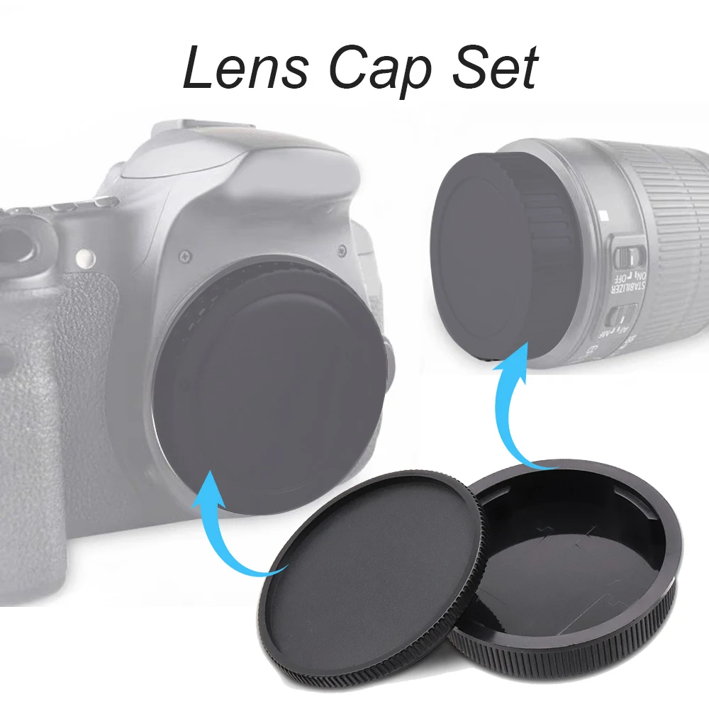 LinGo For Leica T Mount Body Cap Rear Lens Cap For Leica TL SL 18-56 23mm f2 35mm f1.4