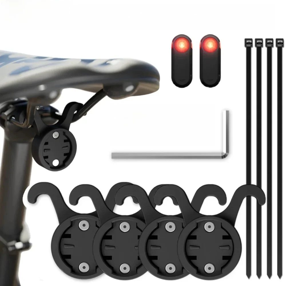 AliExpress ALLOYSEED Bicycle Saddle Lamp Mount Shockproof Bike Seatpost Bracket Universal Bicycle Tail Light Saddle Support for Garmin Varia Radar