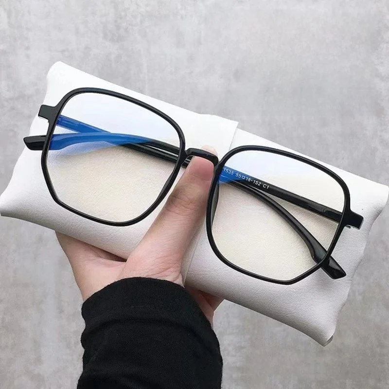 Lunettes de myopie pour hommes et femmes, 6 couleurs, ultralégères, carrées, à grand cadre, vision de près