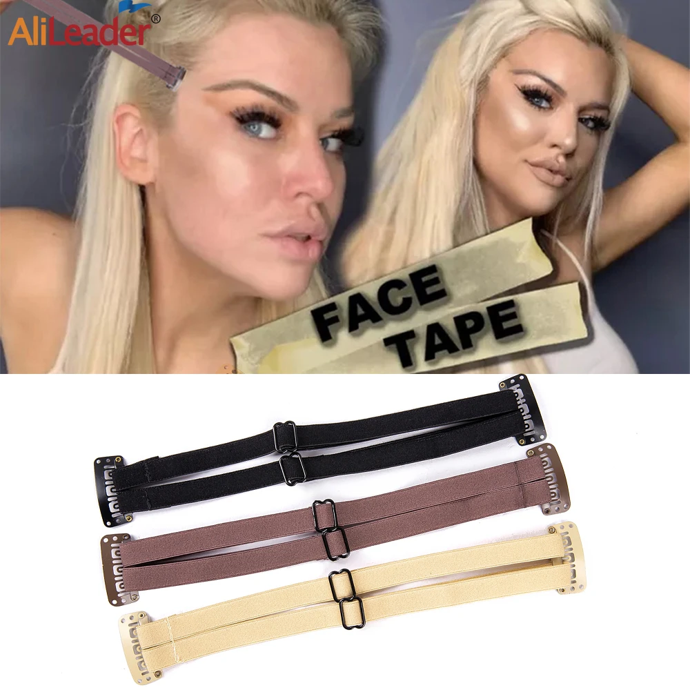 

Invisible Hair Band Face Lift Band With Clip Stretching Strap For Lift Up Eyes Invisible Elastic Belt Hair Accessori For Woman