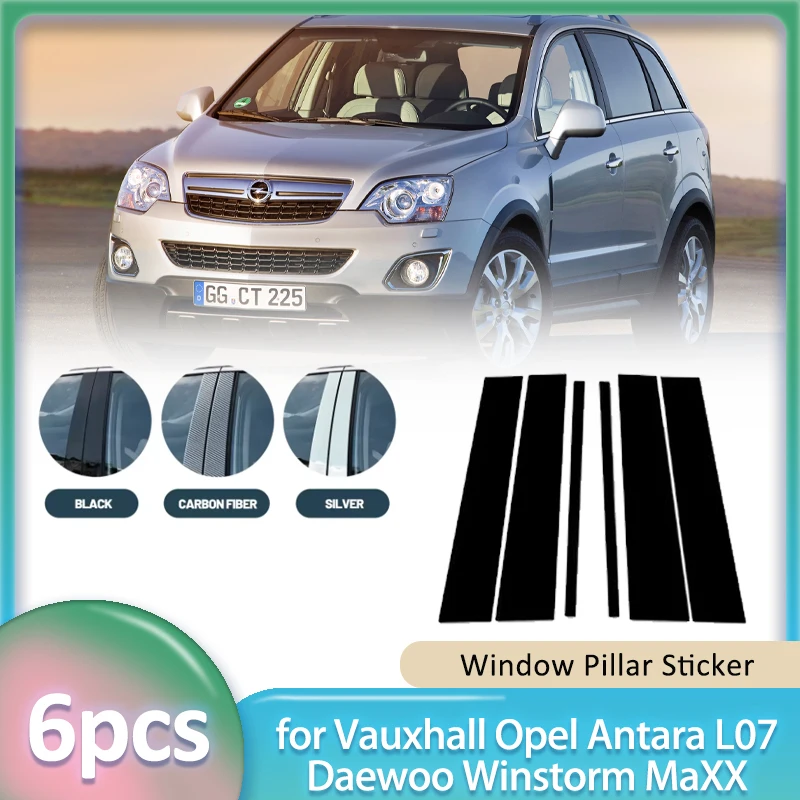 

Window Trim Sticker for Vauxhall Opel Antara L07 Daewoo Winstorm MaXX 2006~2015 PC B C Pillar Post Cover Door Decal Accessories