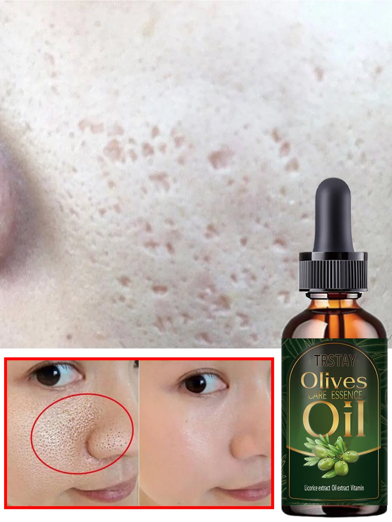 Whitening Moisturizing Serum with Natural Essential Oils for Facial Treatment Pore Minimizing Effect Smoother Skin Rejuvenation - Image 5