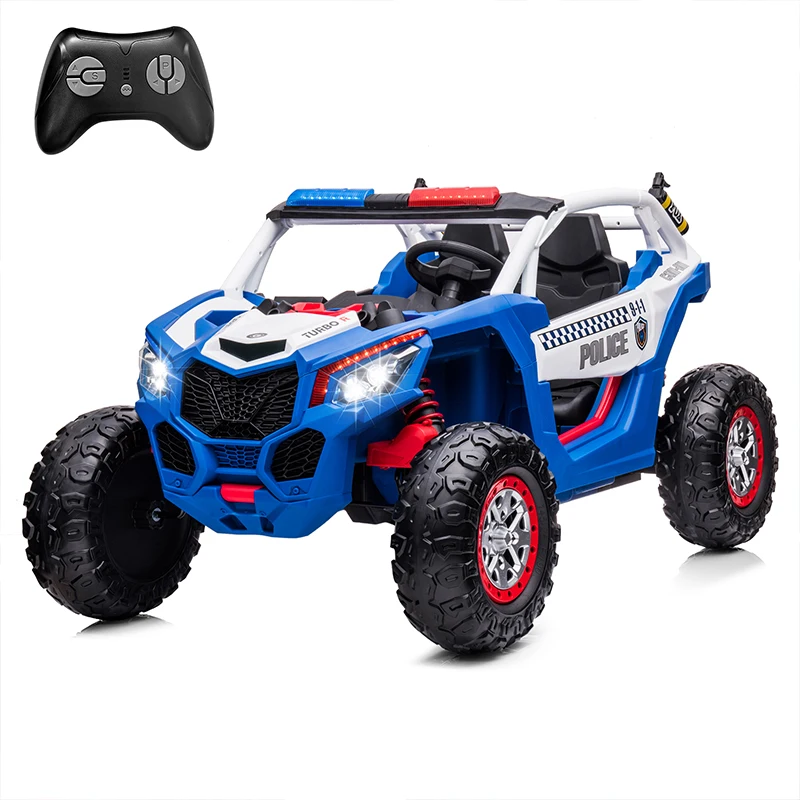 24V UTV Elektrofahrzeug Auto 2-Sitzer Kinder Fahrtenauto Batteriebetriebenes Elektroauto für Kinder Geschenke Spielzeug mit Fernbedienung