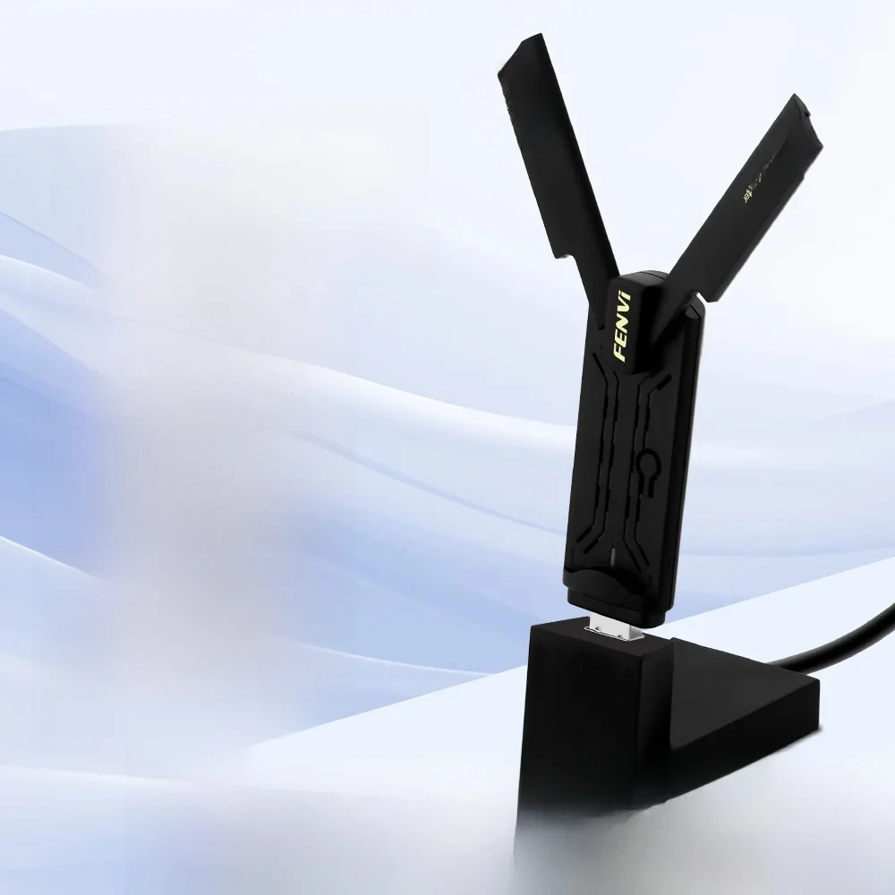 Fenvi Wi-Fi 7 USB WiFi Adapter BE6500 USB 3.0 WiFi 7 Odbiornik sieciowy WiFi Dongle PC Laptop Sterownik bezpłatny dla Win10/11 — zdjęcie produktu 7