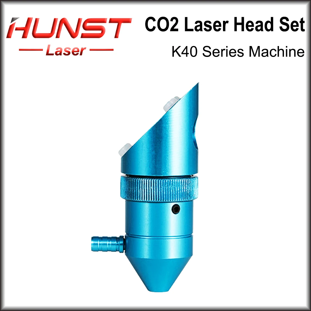 Hunst co2 laser kopf für k40 serie laser gravur schneide maschine linse dia: 12/18mm fl 50,8mm spiegel 20mm