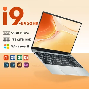 Windows 11 14.1 pulgadas I9 Gamer de la computadora portátil PC Gamer 16 GB RAM 1TB 2TB SSD Notebook Intel Core i9 8950HK Office Study Computer 10 mejores ventas i9 laptop - №6