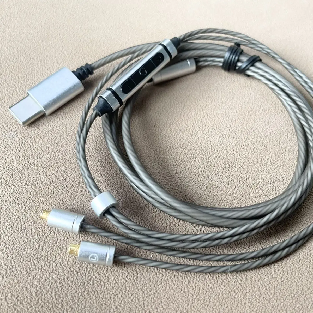 MMCX Silvered Cable 32Bit CX31993 And MAX97220 Type-c Earphone Replaced Cable For Shure SE215 SE535 UE846 SE315