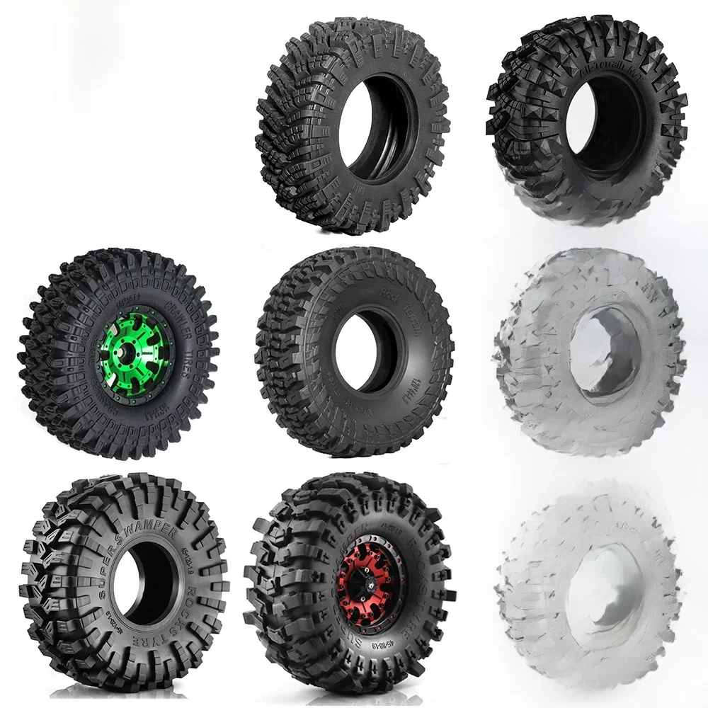 RED SPIDER 1,9 Zoll Gummireifen 1,9 Radreifen für 1/10 RC Crawler TRX4 TRX6 RBX10 Wraith Axial SCX10 II III Gladiator 90046